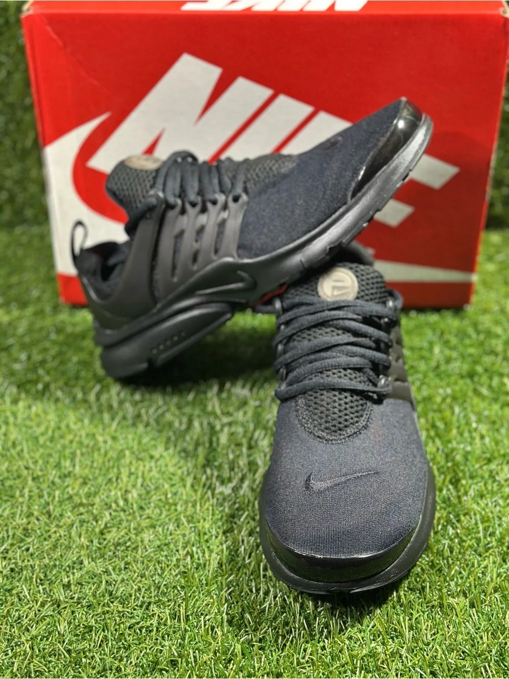 NIKE PRESTO (GS) TRIPLE BLACK/ SIZE 6Y BIG KIDS , SKU: 833875-003, NEW